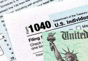 Tax forms - 1040 and passport