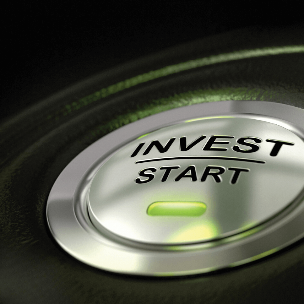 Invest and Start button with green light